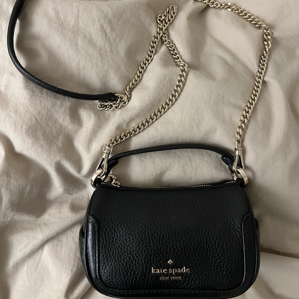 Kate Spade black mini crossbody bag